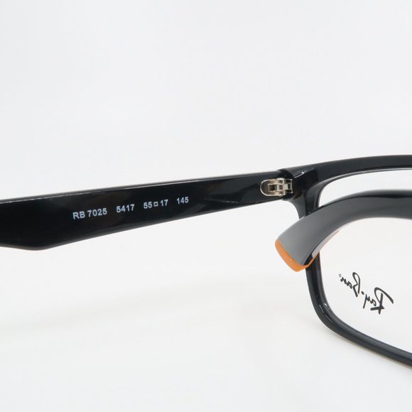 Ray-Ban RB 7025 5417 Unisex Shiny Black - Picture 3 of 6